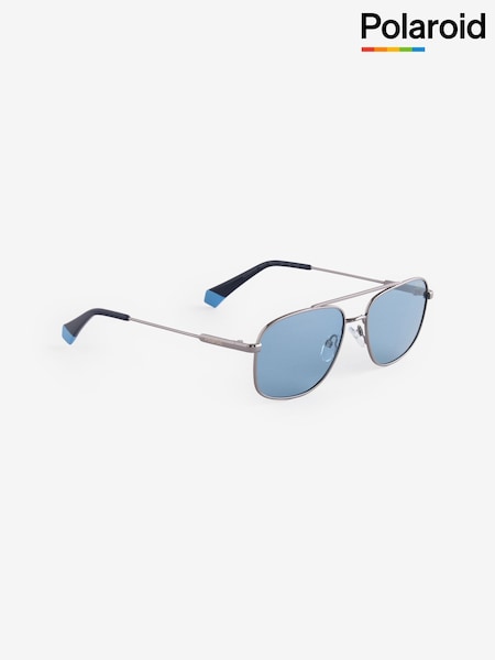 Polaroid Blue Rectangular Sunglasses (H52422) | 85 €