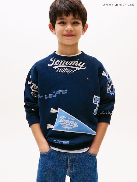 Tommy Hilfiger All Over Logo Print Sweatshirt (H52498) | €66 - €79