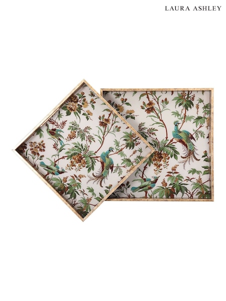 Laura Ashley Gold Antiqued Attleton Set of 2 Trays (H52569) | €133