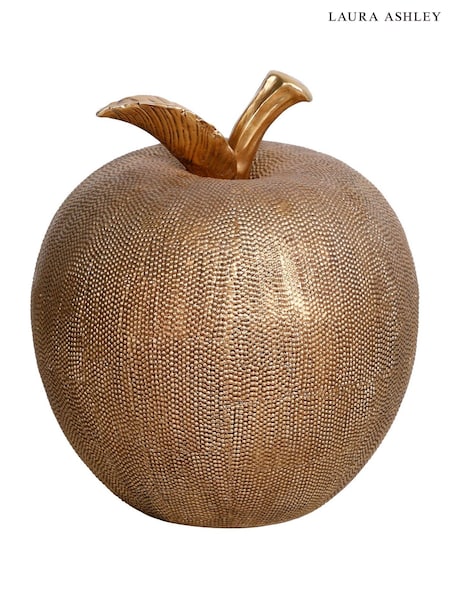 Laura Ashley Bronze Large Textured Apple Ornament (H52572) | €33