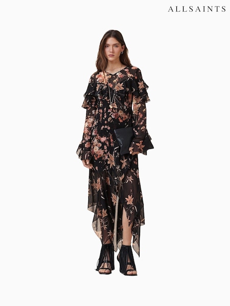 AllSaints Brown Fresca Dress (H52575) | € 373