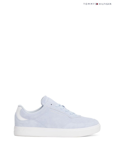 Tommy Hilfiger Blue Casual Suede Embossed Logo Trainers (H52615) | €114