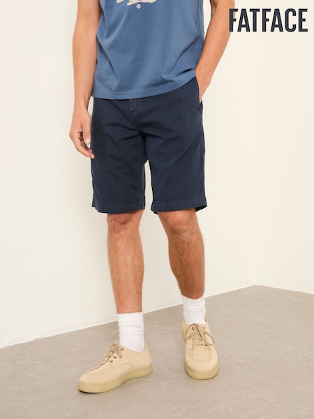 FatFace Navy Stow Garment Dye Chino Shorts (H52629) | AED268
