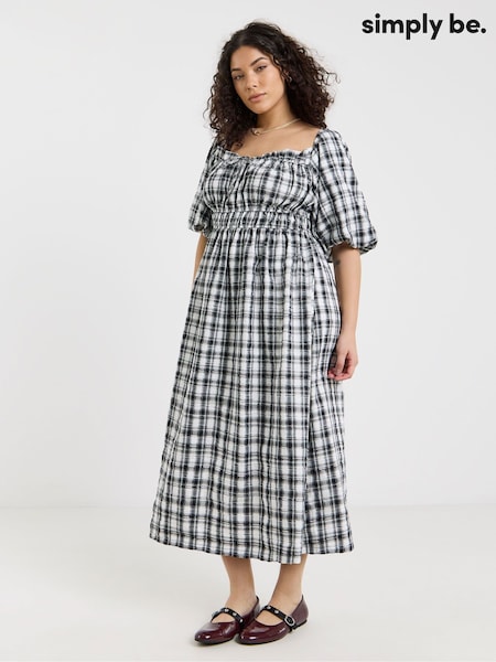 Simply Be Gingham Midi Dress (H53062) | 65 €