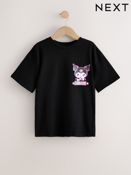 Black Kuromi Graphic T-Shirt (3-16yrs) (H53064) | AED76 - AED102