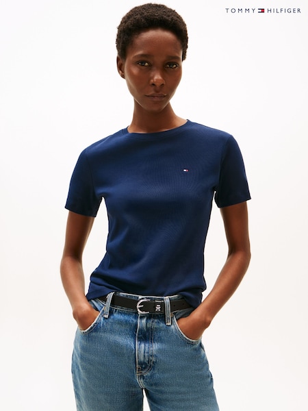 Tommy Hilfiger Blue Slim Crew Neck T-Shirt (H53130) | €58