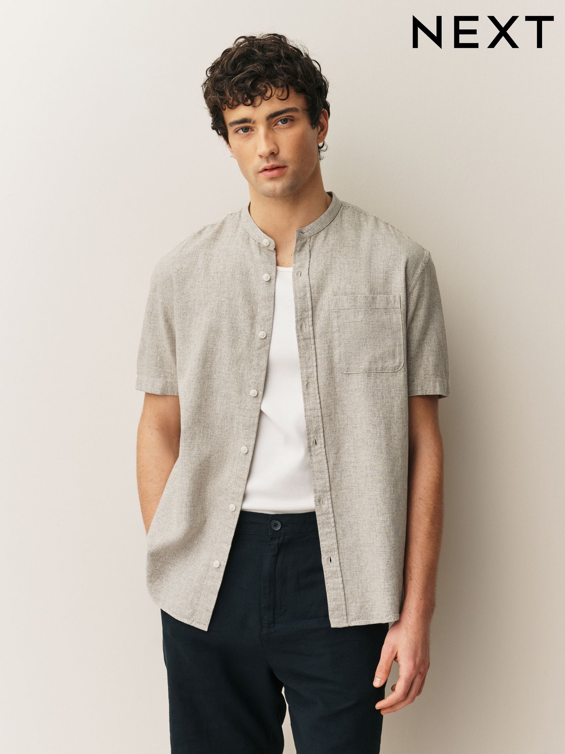 Men's Linen Shirts | Cotton Linen Shirts | Next Romania