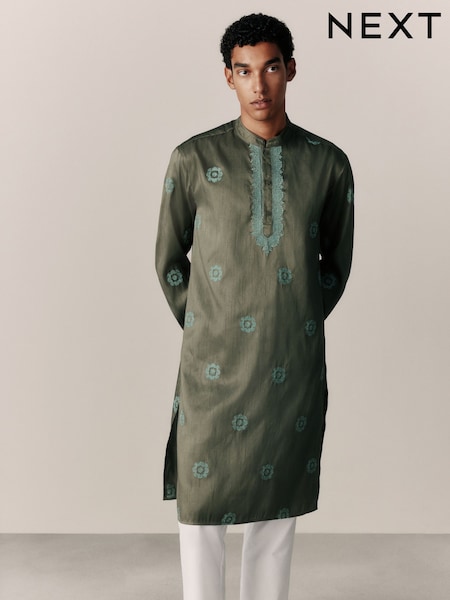 Green Kurta Shirt (H53300) | 298 SAR