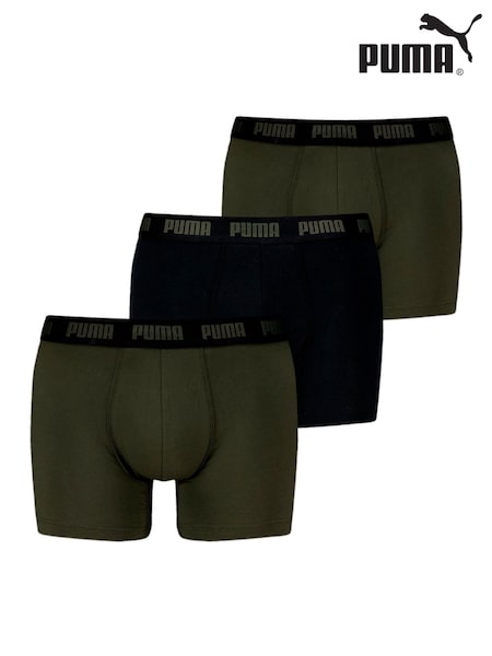 Puma Green Mens Boxers Briefs 3 Pack (H53394) | €40
