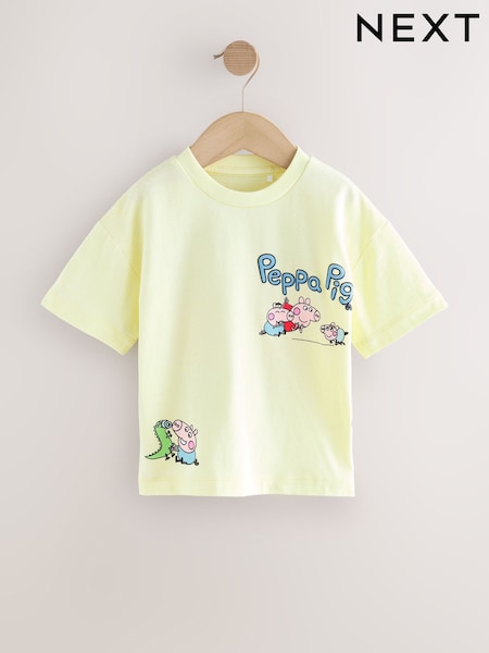 Yellow Peppa Pig Short Sleeve T-Shirt (3mths-7yrs) (H53486) | R$ 100 - R$ 120