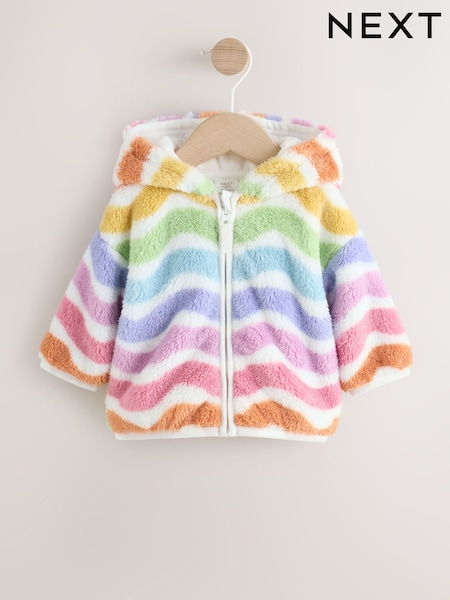 Multi Bright Baby Fleece Hooded Zip Jacket (0mths-2yrs) (H53564) | OMR8 - OMR9