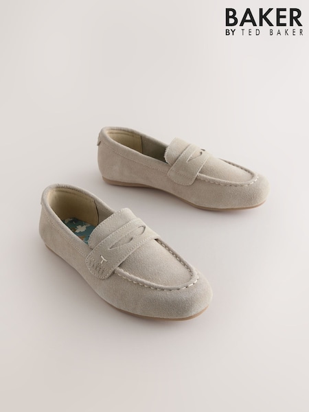 Baker by Ted Baker Stone Penny Loafers (H53581) | SGD 77 - SGD 81