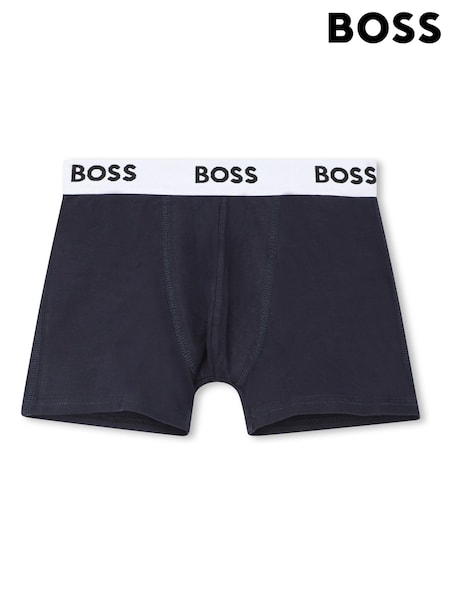 BOSS Blue 3 Pack Logo Boxers (H53650) | 165 QAR - 222 QAR