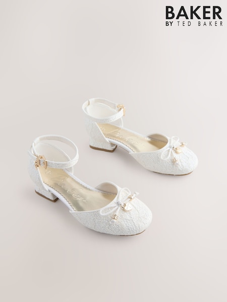 Baker by Ted Baker Glitter Bow Ocassion Heel Shoes (H53662) | AED239 - AED251