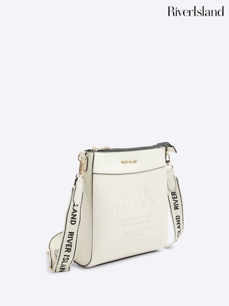 River Island Cream Embossed Cross-Body Bag (H53811) | ₪161