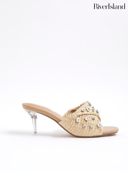 River Island Raffia Twisted Mules (H53832) | R$ 415
