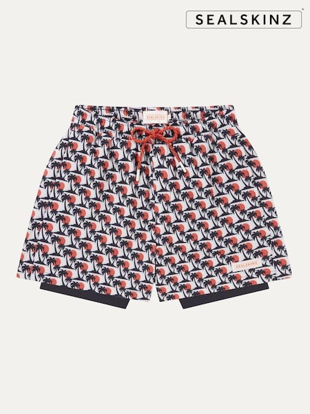 Southwood Quick Dry Fish Print Swim Shorts (H54074) | €99