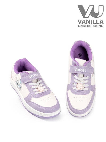 Vanilla Underground Purple Girls Disney Lilo & Stitch Multicoloured Velcro Trainers (H54210) | 167 QAR