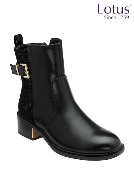 Črna - Lotus Ankle Boots (H54321) | € 86