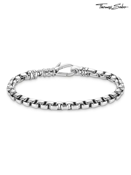 Thomas Sabo Silver Tone Box Chain Bracelet (H54370) | €434