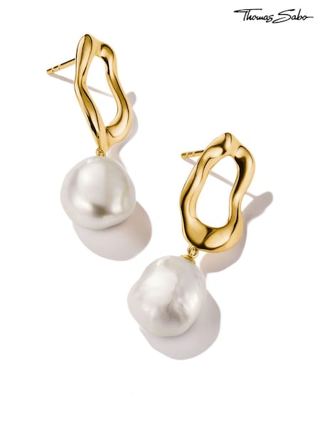 Thomas Sabo White Natural Beauty Earrings With Pearls (H54378) | €204