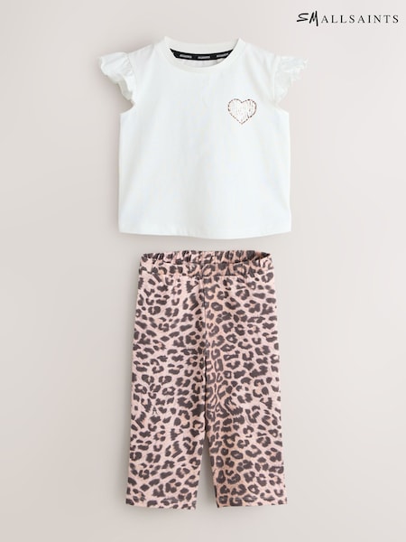 smALLSAINTS Leopard Lover T-Shirt and Wide Leg Leggings Set (H54403) | €40 - €42