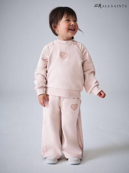 smALLSAINTS Lover Sweatshirt and Wide Leg Joggers Younger Set (H54407) | ‏189 د.إ.‏ - ‏ 199‏ د.إ.