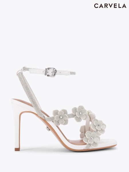 Carvela White Petalo Sandals (H54484) | R$ 1.375