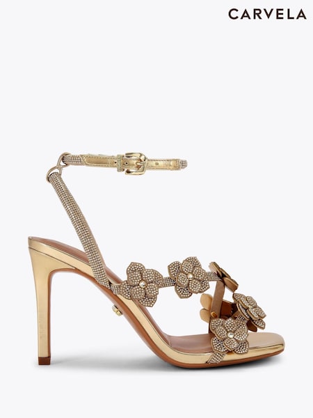 Carvela Gold Petalo Sandals (H54492) | ‏850‏₪