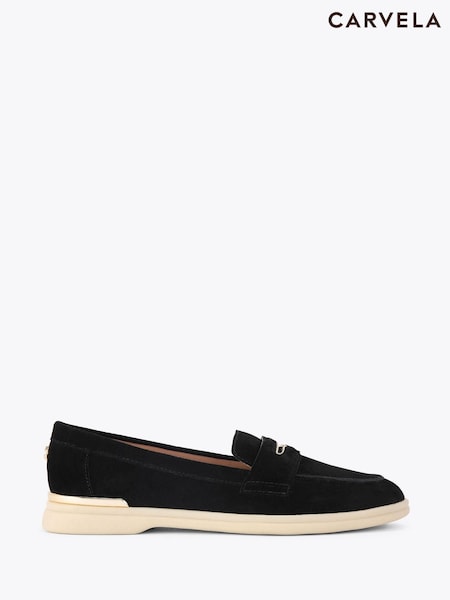 Carvela Comfort Black Fia Loafers Shoes (H54494) | R$ 1,275