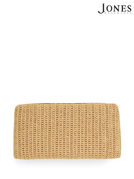 Jones Bootmaker Natural Wylie Fold Over Clutch (H54501) | ₪397