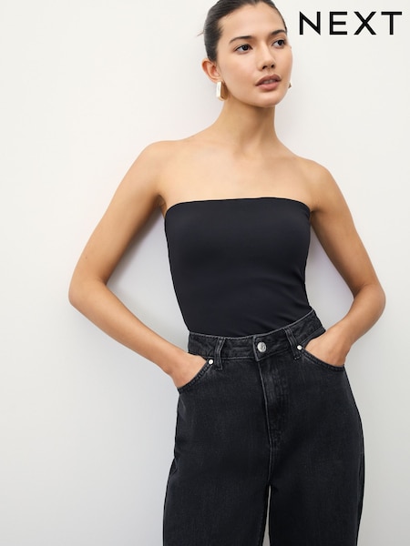 Preto - Soft Touch Bandeau Top (H54666) | R$ 155