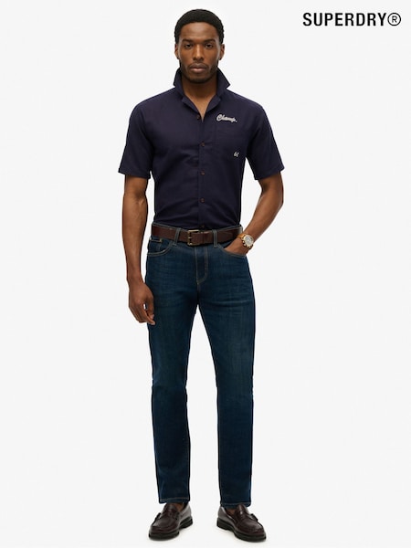 Superdry Blue The Merchant Store Resort Shirt (H54709) | €65