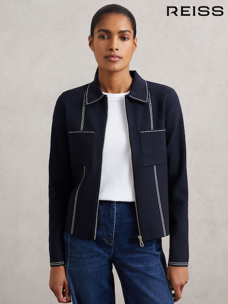 Reiss Navy Ivy Top (H54745) | AED1,066