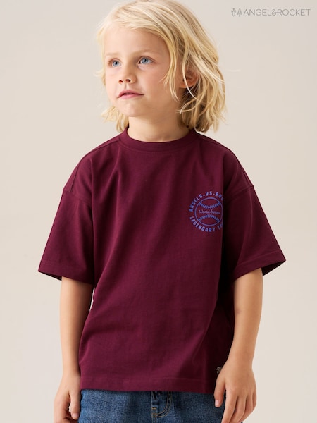 Angel & Rocket Red Relaxed Fit Josiah Graphic Print T-Shirt (H54818) | R$ 120 - R$ 205