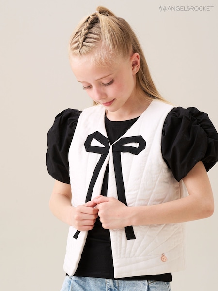 Angel & Rocket Natural Mari Sunray Quilted Gilet (H54872) | R$ 275 - R$ 315
