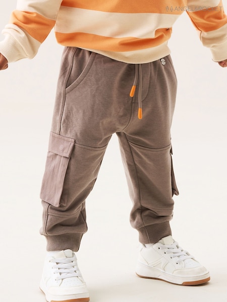 Angel & Rocket Natural Mini Damian Cut and Sew Cargo Joggers (H54882) | AED119 - AED131