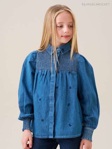 Angel & Rocket Blouses Myla Embroidered Denim Shirt (H54887) | €35 - €40