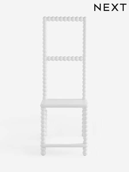 White Bobbin Towel Rail Storage Stool (H54916) | €187