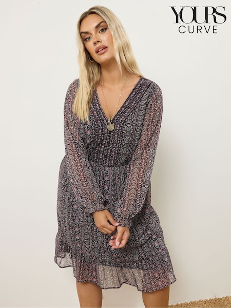 Yours Curve Black Embellished Mini Dress (H54945) | €43