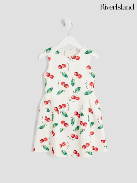 River Island Girls Cherry Bow Back Dress (H55023) | 194 LEI
