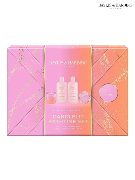 Baylis & Harding Jojoba Vanilla & Almond Oil Luxury Wash Bag Gift Set (H55129) | €29