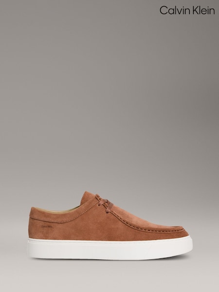 Calvin Klein Brown Suede Oxford Shoes (H55194) | €173