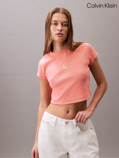 Orange - Calvin Klein Baby Monogram T-Shirt (H55229) | 70 €