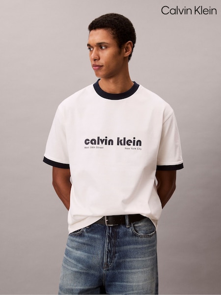 Calvin Klein Natural Short Sleeve T-Shirt (H55246) | R$ 545