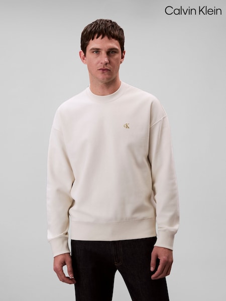 Calvin Klein Brown Premium Terry Sweatshirt (H55264) | €134