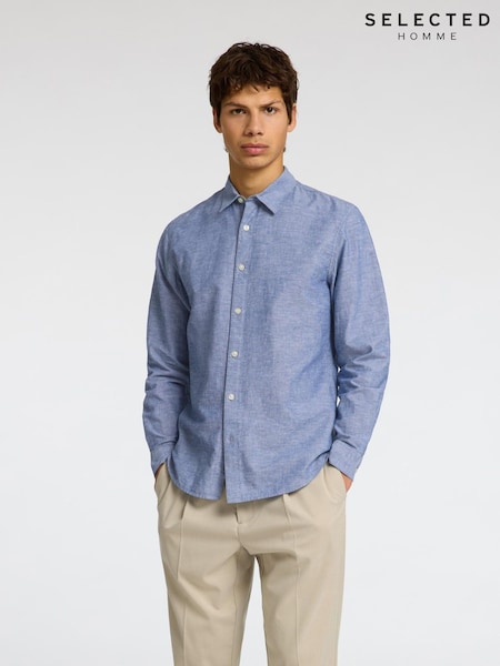 Selected Homme Blue Long Sleeve Shirt (H55317) | €64