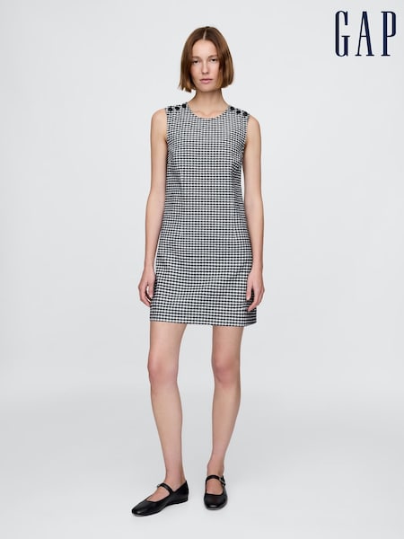 Gap Black/White DÔEN Gingham Denim Mini Dress (H55447) | €92
