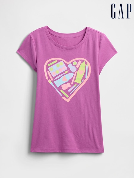 Morado - Gap Graphic Crew Neck Short Sleeve T-Shirt (4-13yrs) (H55451) | 14 €
