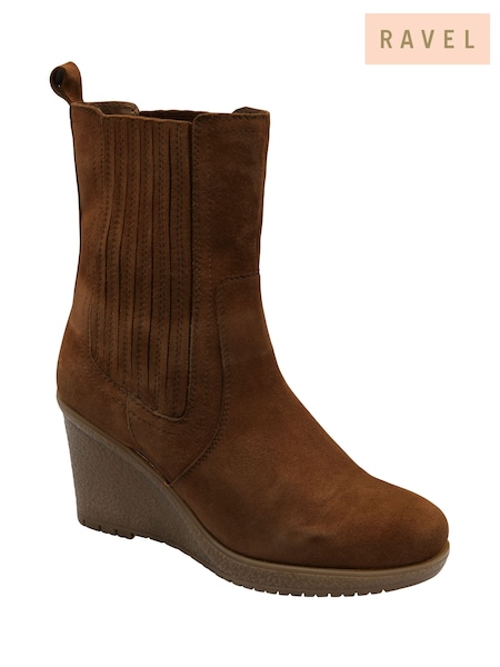 Ravel Brown Ankle Boots (H55619) | €114